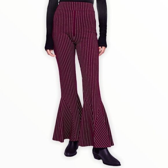 Free People Pants - Free People Mari Ponte-Knit Flared Pants in Size 8